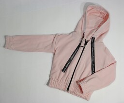 Bluza rozpinana bomberka pudrowy róż, bawełna produkt polski,