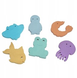 Moes: piankowe puzzle do kąpieli Waterfun Pastel