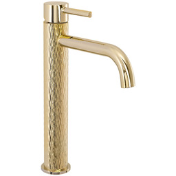 Rea Bateria Umywalkowa REA LUNGO ART Złota Wysoka