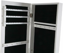 Versa Lustro ścienne Białe Lustro Drewniane MDF Minimalistyczny