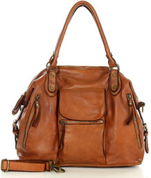 Torba biznesowa bowling retro bag skórzana - MARCO