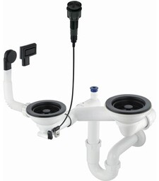 DEANTE ZXY N983 Osprzęt space-saver nero do zlew