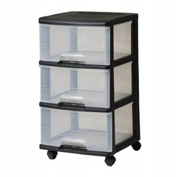 Regał na kółkach Curver 3 x 20 l