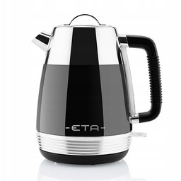 Czajnik Elektryczny Bezprzewodoy Styl Retro Czarny Inox 1,7L