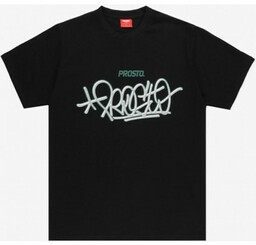 Męski t-shirt z nadrukiem Prosto Skrift - czarny