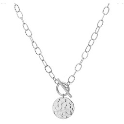 Łańcuch z medalionem naszyjnik stal szlachetna