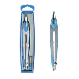 Cyrkiel w etui metalowy 2-elementowy Fun&Joy 284549-47002-ZIELONY 284549-47002-NIEBIESKI,
