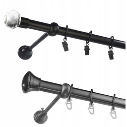 Karnisz metalowy fi 25 pojedyńczy 230cm