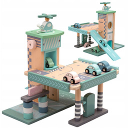 MERKAN Drewniany Parking Piętrowy Garaż Z Windą