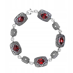 Bransoletka srebro 925 Elegancka Damska w Stylu Vintage