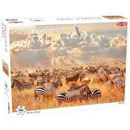 TACTIC Puzzle Lovers Zebra Herd 56655 (500 elementów)
