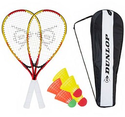 Dunlop Zestaw do Speedmintona Racketball Set żólto-czerwone 762091