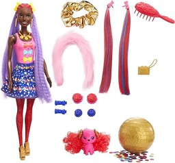 Barbie Color Reveal Lalka Imprezowe stylizacje (niebieska)