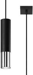 Lampa wisząca LOOPEZ 1 czarny/chrom SL.0940 - Sollux