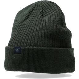 Czapka męska zimowa 4F AW23ACAPM309 - khaki M