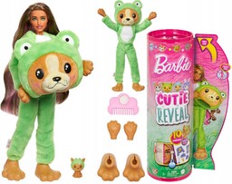 Barbie Cutie Reveal Lalka niespodzianka przebranie Piesek-żabka HRK24