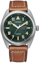 Zegarek CITIZEN BM8560-11X. SOLAR QUARTZ, Kolor zielony. Mężczyzna.