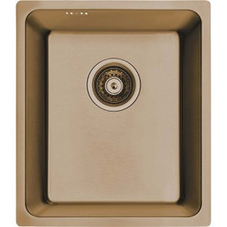 LAVEO Zlewozmywak stalowy ADEN 38x44 cm 1-komorowy miedziany