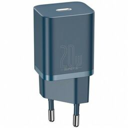 Baseus Ładowarka sieciowa Super Si USB-C 20W, niebieska