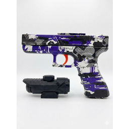 Pistolet Gel Blaster GRAFFITI + Luneta. Wyrzutnia Kulek
