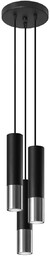Lampa wisząca LOOPEZ 3P czarny/chrom SL.0943 - Sollux