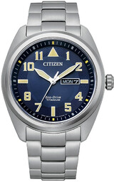 Zegarek CITIZEN BM8560-88L. SOLAR QUARTZ, Kolor niebieski. Mężczyzna.