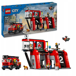 Lego City Remiza strażacka z wozem 60414