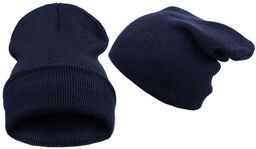 Czapka BEANIE SMERFETKA zima KRASNAL DWUWARSTWOW