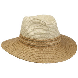 Kapelusz Słomkowy Lurex Twotone by Lipodo, naturalny, One