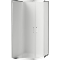 kabina prysznicowa półokrągła 80x80 szkło mrożone