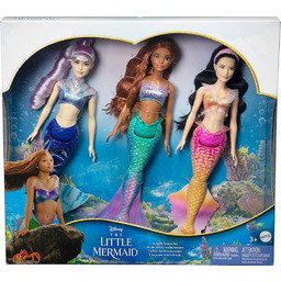 Disney Mala Syrenka Ariel 3Pak Lalek Hnd29 Wb4
