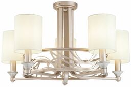 Maytoni Vittoria H004CL-05BG lampa wisząca metalowa okrągła abażur