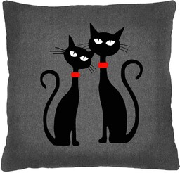 Poduszka kwadratowa Black Cats