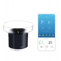 Deszczomierz Netatmo czarny 0,2-900 mm/h zasięg 100 m