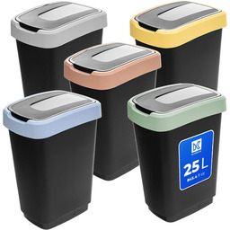 Zestaw koszy na śmieci Morin 25L z klapą