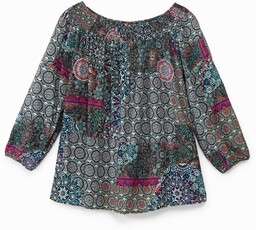 Rozkloszowana bluzka w stylu boho