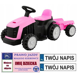 Traktorek Na Akumulator Traktor z Przyczepą