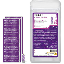 FORA 6 ß-Ketone Test Strip 10pcs foil pack/per