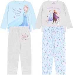 Zestaw Piżama Anna I Elsa-kraina Lodu 92cm-2 pary