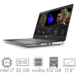 Stacja Graficzno-Robocza Dell Precision 7750 i7-10750H 32GB 512