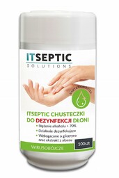 Chusteczki do dezynfekcji (antybakteryjne) rąk ITSEPTIC mała tuba