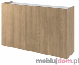 Komoda EASY 01 Dąb scandi + biały połsyk