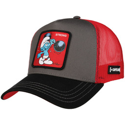 Czapka Trucker The Smurfs Strong by Capslab, czerwony,