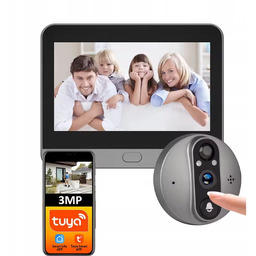 Inteligentny Wizjer Judasz 3MPX Dzwonek Do Drzwi Pir