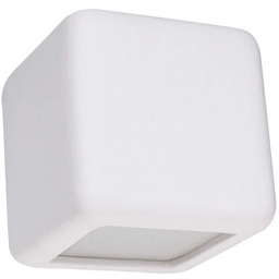 Lumes Biały kwadratowy kinkiet ceramiczny A9-P37