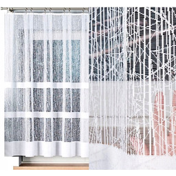 Firana żakardowa Wiktoria 400x150cm prosta (gotowa) z obszyciem