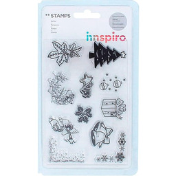 INNSPIRO - Znaczki akrylowe, kolor przezroczysty, mały (17323)