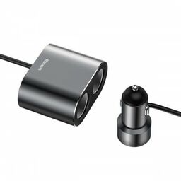 Baseus Ładowarka samochodowa High Efficiency 2xUSB-A + podwójne
