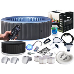 Zestaw Premium Dmuchane Ogrodowe Spa MSpa Bergen Medium