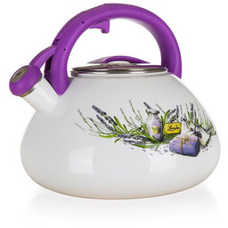Banquet Czajnik emaliowany z gwizdkiem LAVENDER 3 l